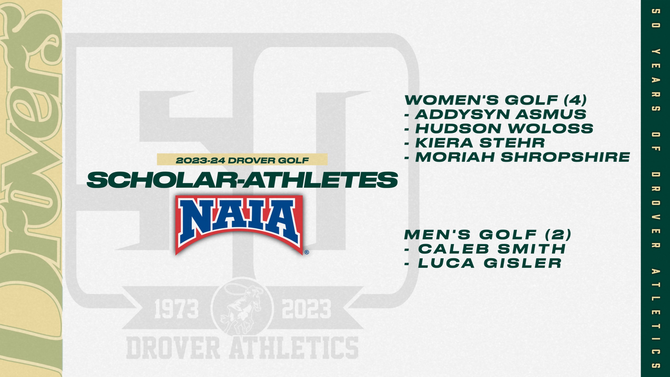 usao golf - naia scholar athlete graphic 